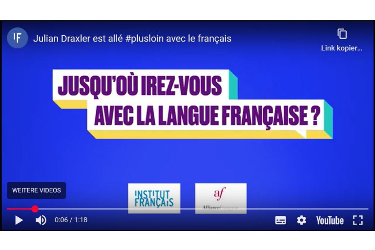 Screenshot Draxler plus loin avec le français